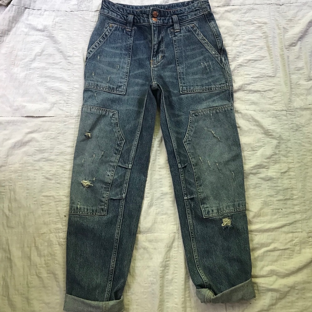 Anthropologie Pilcro patched jeans